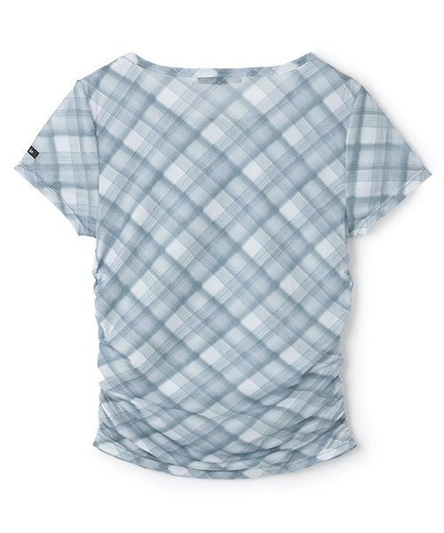 Mi-je(ミジェ)の「チェックシアー半袖インナー【韓国ファッション】(Tシャツ/カットソー・レディース・ライトブルー/ピンク・F)」の6枚目の写真