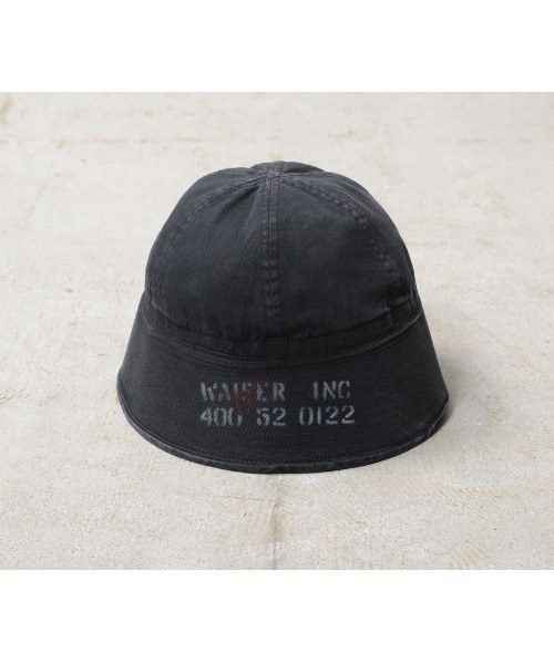 WAIPER.inc(ワイパーインク)の「WAIPER.inc 米軍 セーラーハット STENCIL PIGMENT DYED【WP1117】(ハット・メンズ・ブラック/イエロー・M/L/XL)」の3枚目の写真
