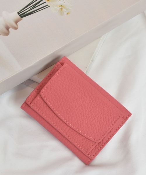 VIBGYOR Women（ヴィブジョー　ウィメン）の「【float】マシュマロタッチ コンパクト シンプル 三つ折り ミニ財布【17色展開】（財布・レディース・アッシュブラウン/エメラルドブルー/ブラック/アイボリー/ベビーピンク/ピンク/グリーン/ライトグリーン/モスグリーン/ワインレッド/ブラウン/レッド/ネイビー/イエロー/オレンジ/インディゴブルー/パープル・FREE）」の13枚目の写真