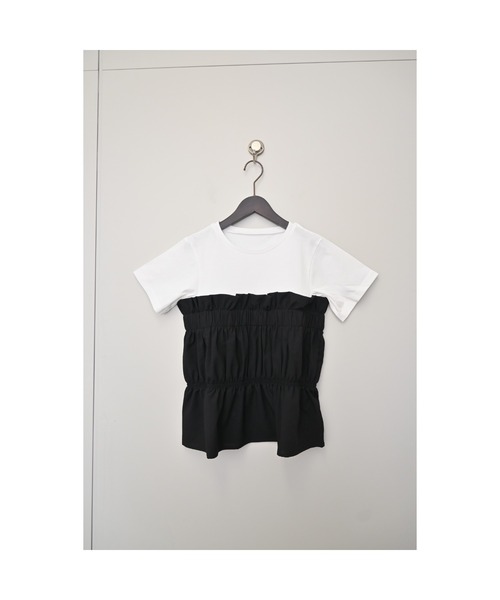 セール】ベアトップ ドッキングTシャツ（Tシャツ/カットソー