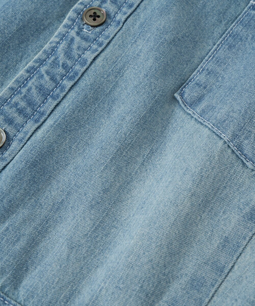 RIVE DROITE（リヴドロワ）の「【MONN×Yoshiiiiii】半袖デニムシャツワンピース（ワンピース・レディース・ネイビー/ブルー・40/36/FREE）」の19枚目の写真