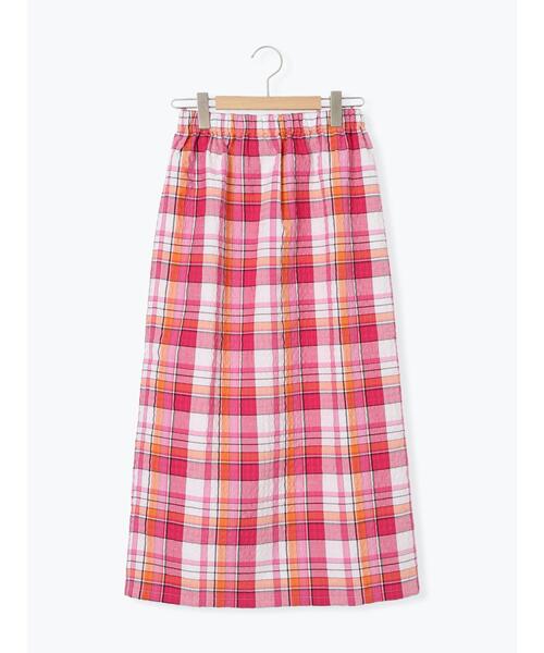 Samansa Mos2(サマンサ モスモス)の「【UVカット】チェック柄ナロースカート(スカート・レディース・ブルー/グリーン/グレー/ピンク・F)」の21枚目の写真