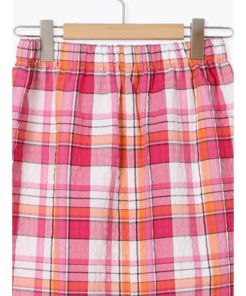 Samansa Mos2(サマンサ モスモス)の「【UVカット】チェック柄ナロースカート(スカート・レディース・ブルー/グリーン/グレー/ピンク・F)」の18枚目の写真