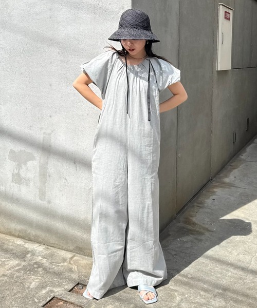 CIAOPANIC TYPY（チャオパニックティピー）の「【Aguni】紐付きペーパーHAT（ハット・レディース・ブラウン/オフホワイト/ブラック・ONE SIZE）」の14枚目の写真