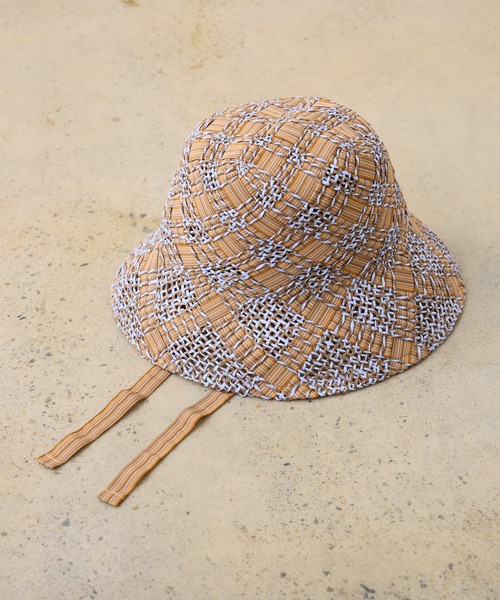 CIAOPANIC TYPY（チャオパニックティピー）の「【Aguni】紐付きペーパーHAT（ハット・レディース・ブラウン/オフホワイト/ブラック・ONE SIZE）」の9枚目の写真