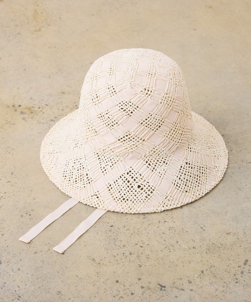 CIAOPANIC TYPY（チャオパニックティピー）の「【Aguni】紐付きペーパーHAT（ハット・レディース・ブラウン/オフホワイト/ブラック・ONE SIZE）」の15枚目の写真