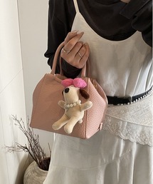 LA VORAGINE（ラ ヴォラジネ）の「持ち手付きライチ目バケットバッグ（かごバッグ）」