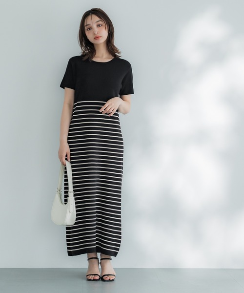 coca(coca)(コカ)の「ニットロングワンピース(ワンピース・レディース・ブラック/その他1・S/M/L)」の3枚目の写真