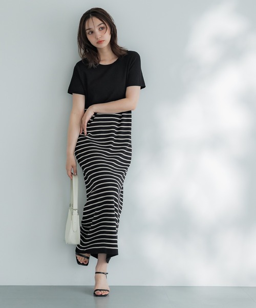 coca(coca)(コカ)の「ニットロングワンピース(ワンピース・レディース・ブラック/その他1・S/M/L)」の7枚目の写真