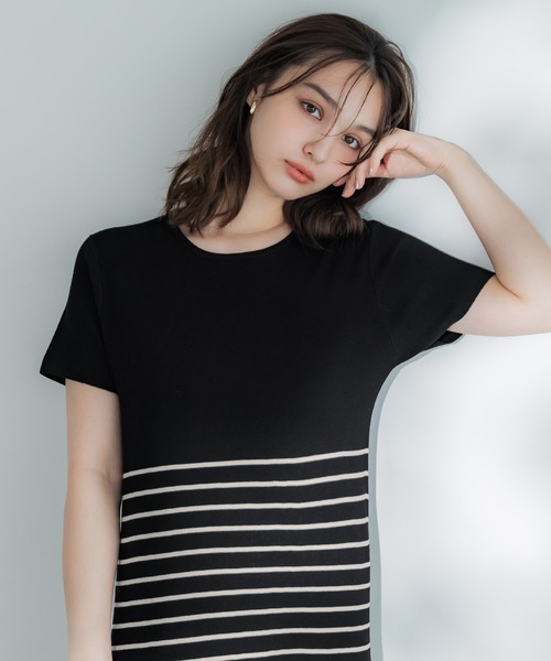 coca(coca)(コカ)の「ニットロングワンピース(ワンピース・レディース・ブラック/その他1・S/M/L)」の8枚目の写真