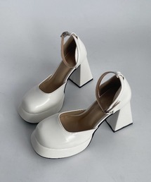 レディース厚底チャンキーヒールセパレートパンプス
