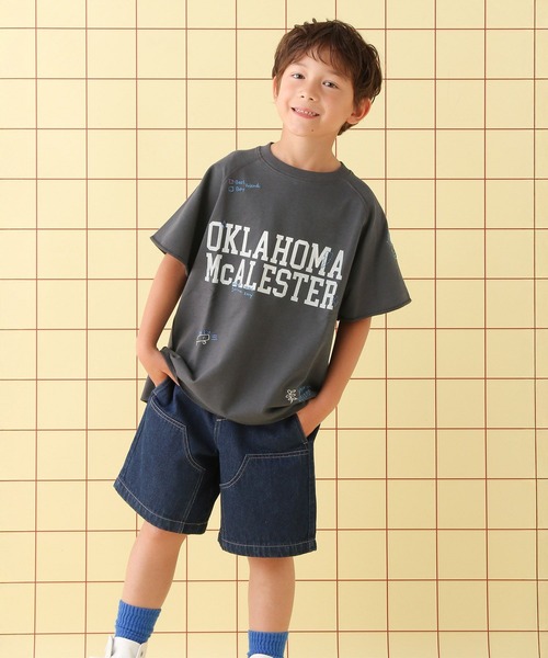 LEPSIM（レプシィム）の「【KIDS】モチーフロゴプルオーバーSS　497005（Tシャツ/カットソー・キッズ・チャコールグレー/オフホワイト/ベージュ・120/140/130）」の3枚目の写真