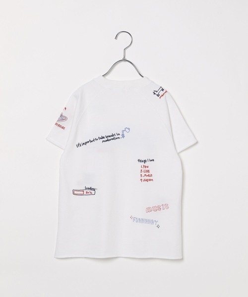 LEPSIM（レプシィム）の「【KIDS】モチーフロゴプルオーバーSS　497005（Tシャツ/カットソー・キッズ・チャコールグレー/オフホワイト/ベージュ・120/140/130）」の4枚目の写真
