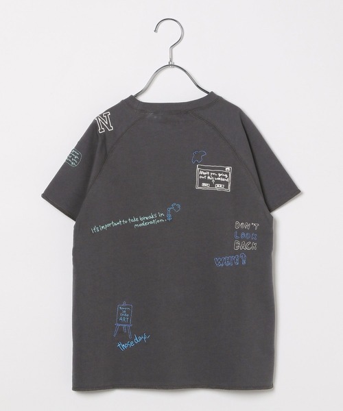 LEPSIM（レプシィム）の「【KIDS】モチーフロゴプルオーバーSS　497005（Tシャツ/カットソー・キッズ・チャコールグレー/オフホワイト/ベージュ・120/140/130）」の5枚目の写真