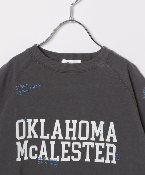 LEPSIM（レプシィム）の「【KIDS】モチーフロゴプルオーバーSS　497005（Tシャツ/カットソー・キッズ・チャコールグレー/オフホワイト/ベージュ・120/140/130）」の7枚目の写真