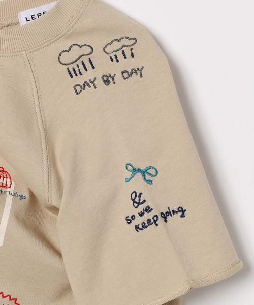 LEPSIM（レプシィム）の「【KIDS】モチーフロゴプルオーバーSS　497005（Tシャツ/カットソー・キッズ・チャコールグレー/オフホワイト/ベージュ・120/140/130）」の20枚目の写真