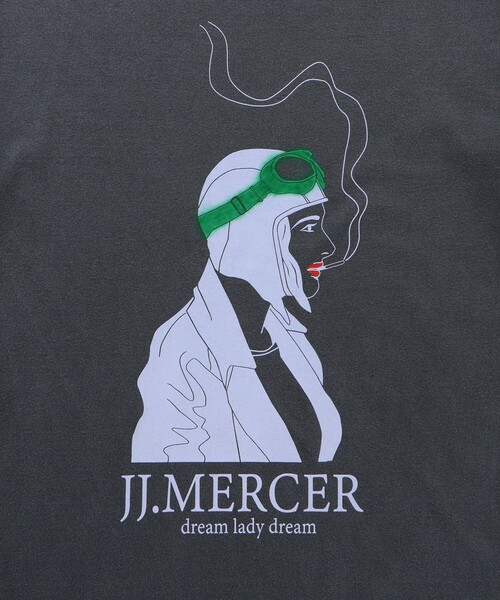 jj mercer(ジェイジェイマーサー)の「《別注》【J.J Mercer/ジェイジェイ マーサー】SMOKING LADY(Tシャツ/カットソー・メンズ・スミクロ/ホワイト・M/L)」の6枚目の写真