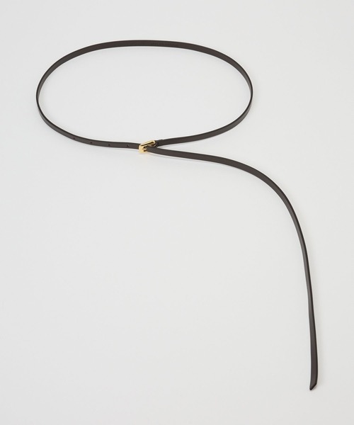 BABYLONE（バビロン）の「【ATELIER AMBOISE】ホソベルト（ベルト・レディース・ブラック/ダークブラウン・フリー）」の8枚目の写真