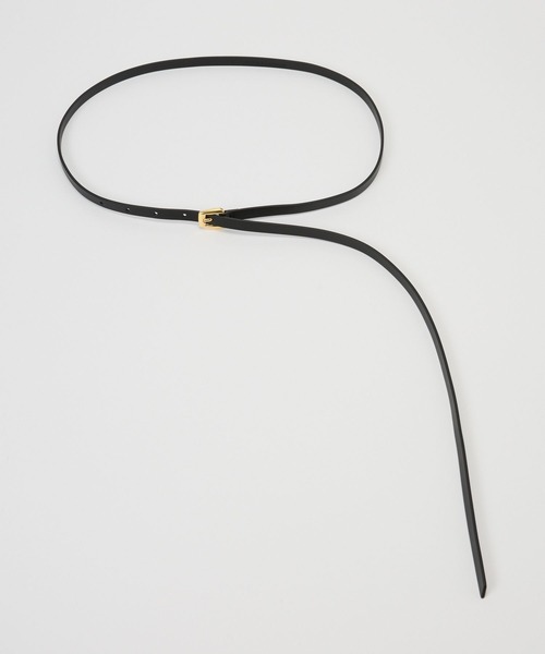 BABYLONE（バビロン）の「【ATELIER AMBOISE】ホソベルト（ベルト・レディース・ブラック/ダークブラウン・フリー）」の9枚目の写真