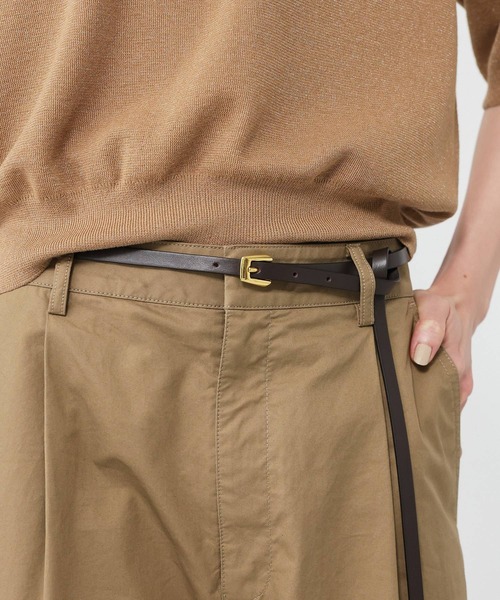 BABYLONE（バビロン）の「【ATELIER AMBOISE】ホソベルト（ベルト・レディース・ブラック/ダークブラウン・フリー）」の5枚目の写真