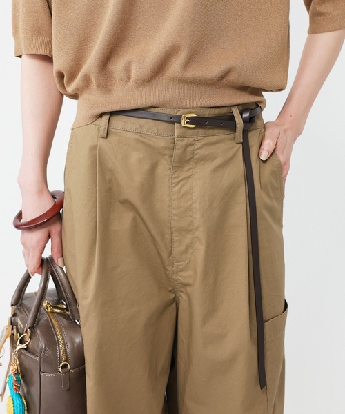 BABYLONE（バビロン）の「【ATELIER AMBOISE】ホソベルト（ベルト・レディース・ブラック/ダークブラウン・フリー）」の6枚目の写真