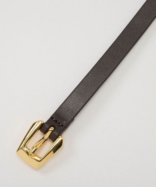 BABYLONE（バビロン）の「【ATELIER AMBOISE】ホソベルト（ベルト・レディース・ブラック/ダークブラウン・フリー）」の12枚目の写真