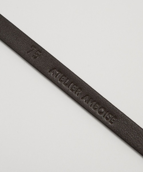 BABYLONE（バビロン）の「【ATELIER AMBOISE】ホソベルト（ベルト・レディース・ブラック/ダークブラウン・フリー）」の13枚目の写真