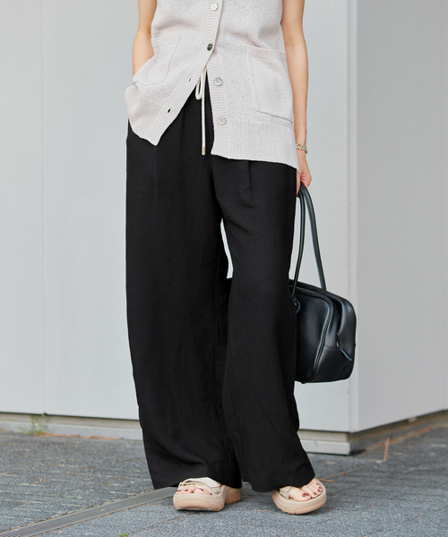 リネンレーヨンイージーパンツ（その他パンツ）｜IENA（イエナ