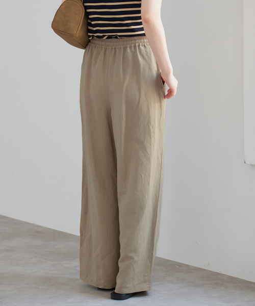 IENA(イエナ)の「リネンレーヨンイージーパンツ(その他パンツ・レディース・ブラック/ベージュ・36/38/34/40)」の9枚目の写真