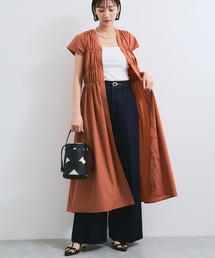 VIS | シャーリングデザインワンピース【WEB限定サイズ】(ワンピース)