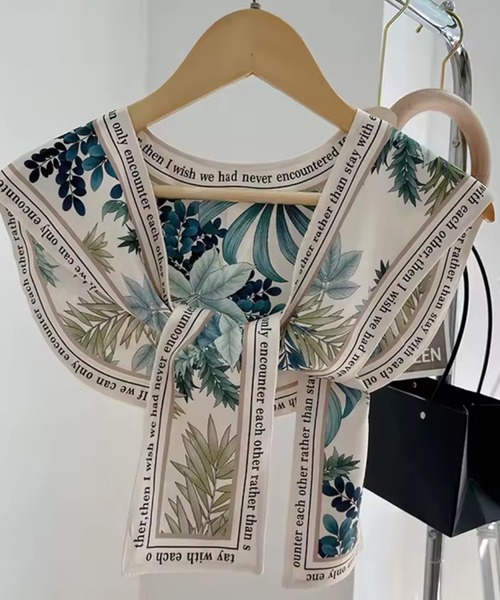 ammy.（エイミードット）の「【 ammy. / エイミードット 】 ボタニカル アート デザイン セーラー カラー / つけ襟（バンダナ/スカーフ・レディース・A/B/C/D/E・FREE）」の7枚目の写真