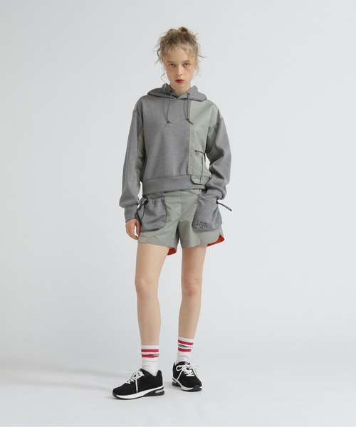 AVIREX（アヴィレックス）の「NYLON COMBI SHORT PANTS/ナイロンコンビショートパンツ（その他パンツ・レディース・グレー/オリーブ/ブラック・M/S）」の18枚目の写真