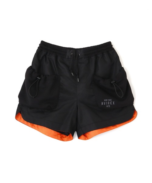 AVIREX（アヴィレックス）の「NYLON COMBI SHORT PANTS/ナイロンコンビショートパンツ（その他パンツ・レディース・グレー/オリーブ/ブラック・M/S）」の15枚目の写真
