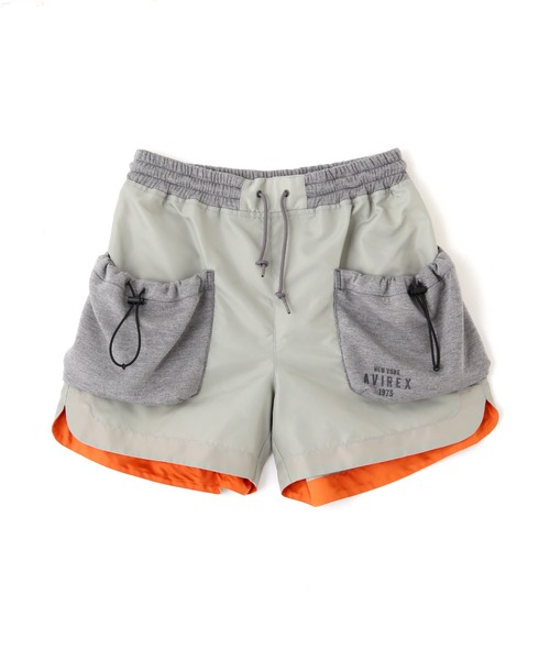 AVIREX（アヴィレックス）の「NYLON COMBI SHORT PANTS/ナイロンコンビショートパンツ（その他パンツ・レディース・グレー/オリーブ/ブラック・M/S）」の20枚目の写真