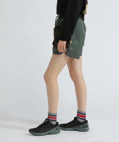 AVIREX（アヴィレックス）の「NYLON COMBI SHORT PANTS/ナイロンコンビショートパンツ（その他パンツ・レディース・グレー/オリーブ/ブラック・M/S）」の10枚目の写真