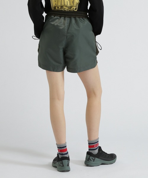 AVIREX（アヴィレックス）の「NYLON COMBI SHORT PANTS/ナイロンコンビショートパンツ（その他パンツ・レディース・グレー/オリーブ/ブラック・M/S）」の11枚目の写真