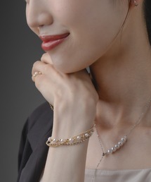 Os accessory（オズアクセサリー）の「Os　-オズ-　【金属アレルギー対応】３連ブレスレット（ブレスレット）」