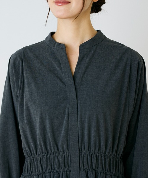 バンドカラーワンピース（ワンピース）｜INED（イネド）のファッション