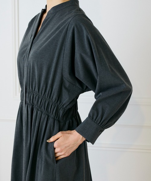 バンドカラーワンピース（ワンピース）｜INED（イネド）のファッション