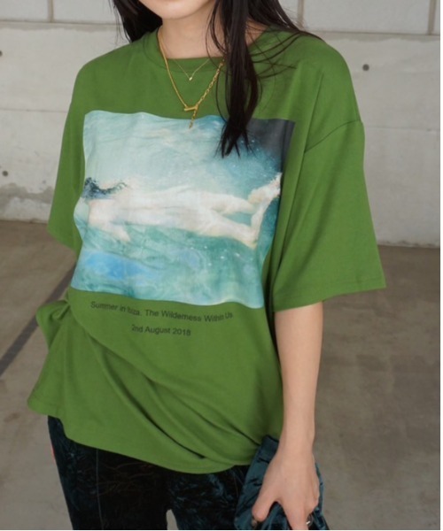 セール】Silvia Conde Olivan×Ameri OVERSIZE TEE（Tシャツ/カットソー