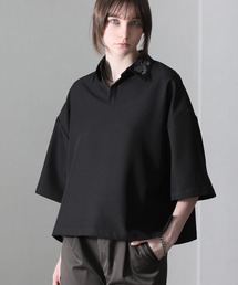 【welise/ウェライズ】Flower "Embroidery"ショートスキッパーシャツ