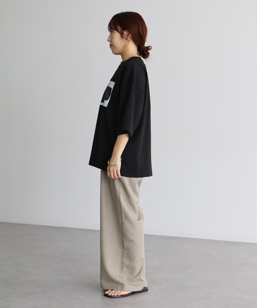 CRAFT STANDARD BOUTIQUE（クラフトスタンダードブティック）の「接触冷感/UVカット/吸水速乾 ハニカムメッシュフォトTEE 3【ユニセックス】（Tシャツ/カットソー・レディース・ブラック/オフホワイト・S/M/L）」の10枚目の写真