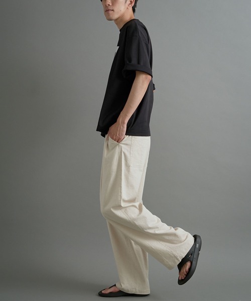 CRAFT STANDARD BOUTIQUE（クラフトスタンダードブティック）の「接触冷感/UVカット/吸水速乾 ハニカムメッシュフォトTEE 3【ユニセックス】（Tシャツ/カットソー・レディース・ブラック/オフホワイト・S/M/L）」の15枚目の写真