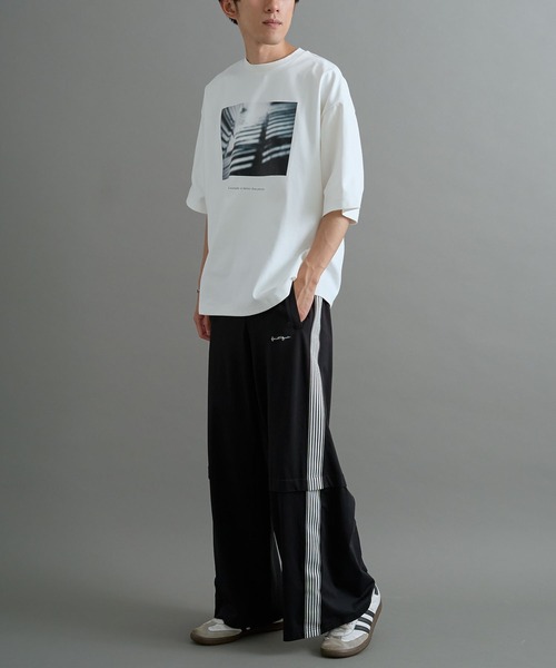 CRAFT STANDARD BOUTIQUE（クラフトスタンダードブティック）の「接触冷感/UVカット/吸水速乾 ハニカムメッシュフォトTEE 3【ユニセックス】（Tシャツ/カットソー・レディース・ブラック/オフホワイト・S/M/L）」の20枚目の写真