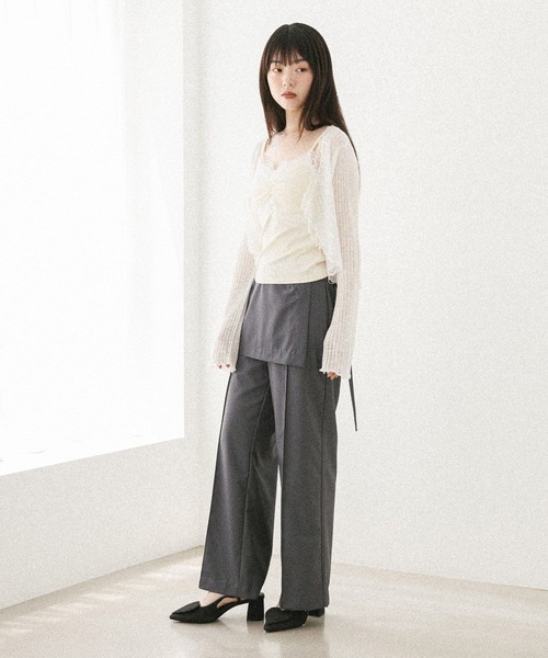 Heather(ヘザー)の「アソートレイヤードパンツ 581473(その他パンツ・レディース・ライトグレー/グレー・S/M)」の5枚目の写真