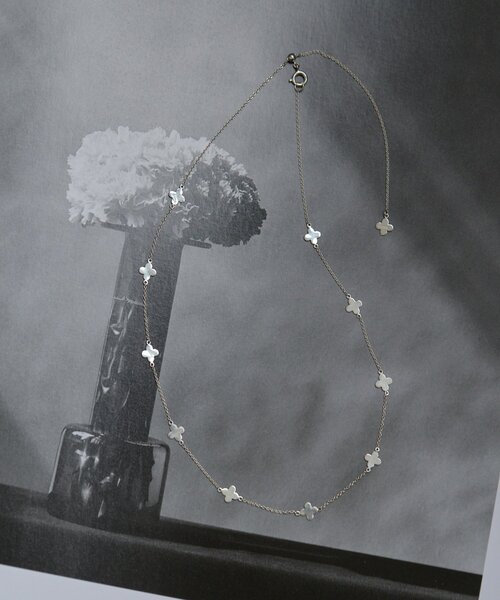 Whim Gazette Hoaw. フラワーチェーンネックレス シルバー Whim Gazette（ウィムガゼット）の「【Hoaw.】Flower Chain ネックレス