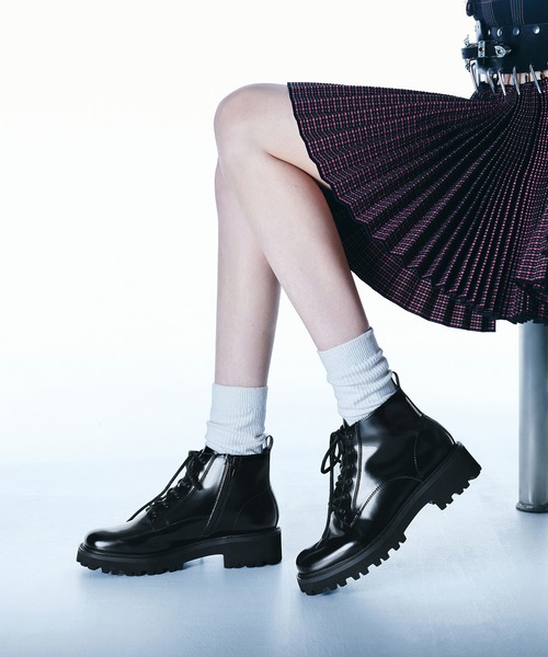リジッドソール コンバットブーツ リジッドソール コンバットブーツ（ブーツ）｜CHARLES & KEITH