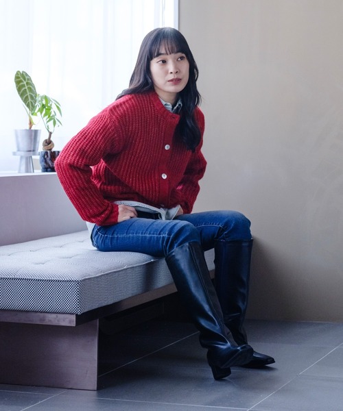 Levi's（リーバイス）の「Levi's/リーバイス ルナシェルボタン カーディガン（カーディガン/ボレロ・レディース・レッド・XS/M/S）」の9枚目の写真