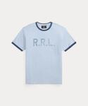RRL（ダブル アール エル）の「ロゴ ジャージー リンガー Tシャツ（Tシャツ/カットソー・メンズ）」