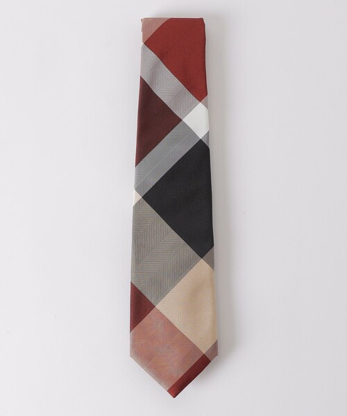 BLACK LABEL CRESTBRIDGE(ブラックレーベル・クレストブリッジ)の「ヘリンボーンクレストブリッジチェックタイ(ネクタイ・メンズ・レッド系その他2・FREE)」の1枚目の写真